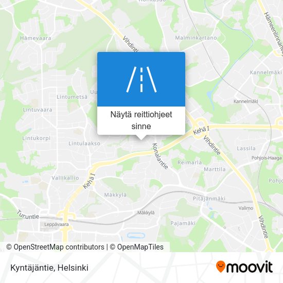 Kyntäjäntie kartta