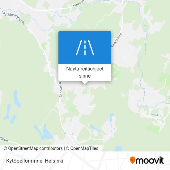 Kytöpellonrinne kartta