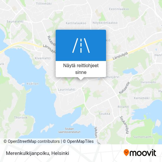 Merenkulkijanpolku kartta