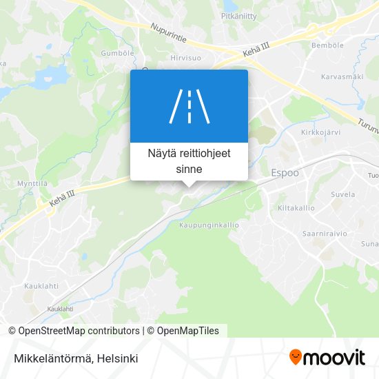 Mikkeläntörmä kartta