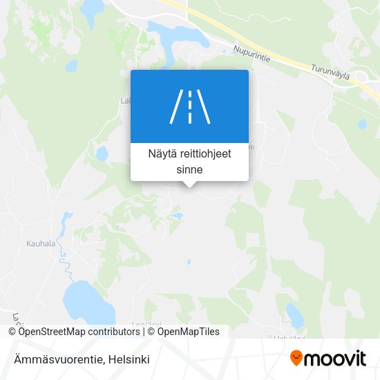 Ämmäsvuorentie kartta