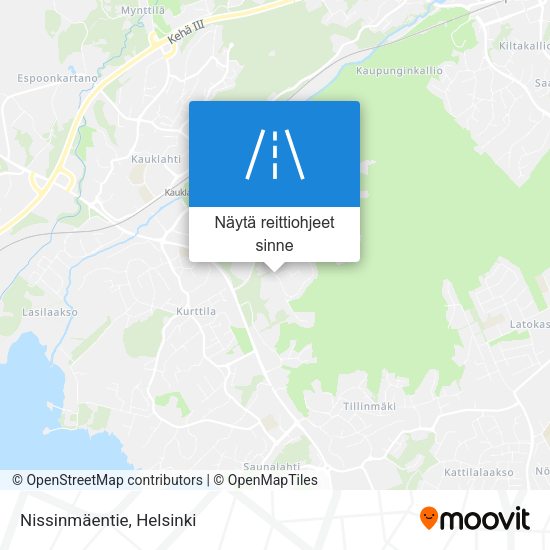 Nissinmäentie kartta