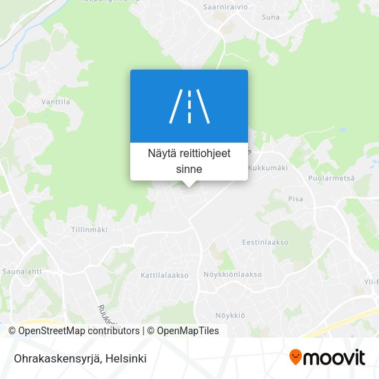 Ohrakaskensyrjä kartta