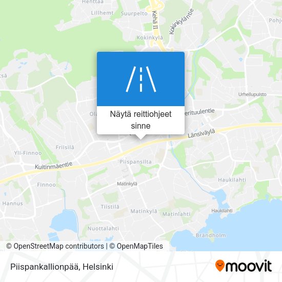 Piispankallionpää kartta