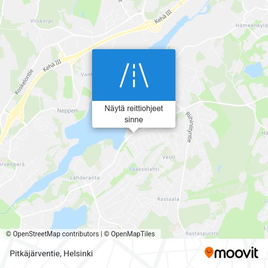 Pitkäjärventie kartta