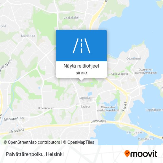 Päivättärenpolku kartta