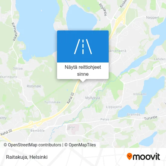Raitakuja kartta