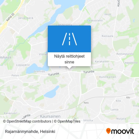 Rajamännynahde kartta