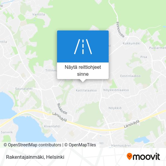 Rakentajainmäki kartta
