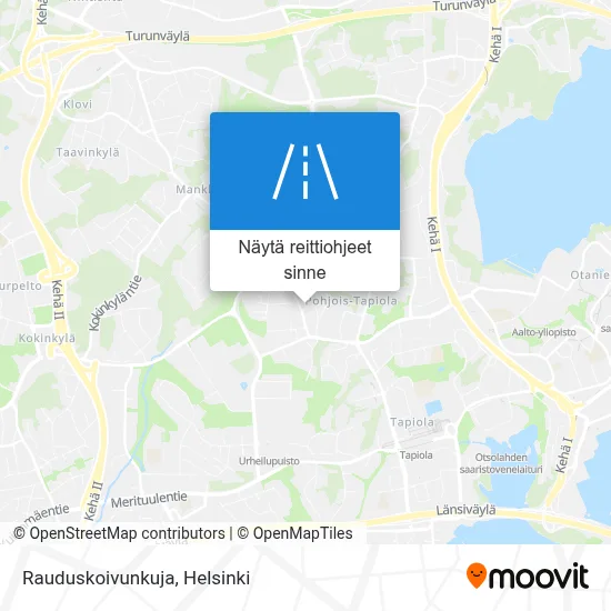 Rauduskoivunkuja kartta