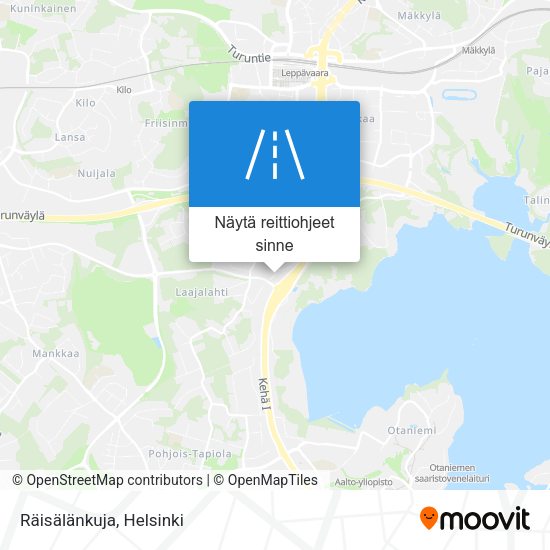 Räisälänkuja kartta