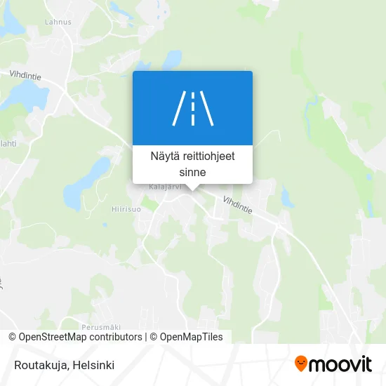 Routakuja kartta