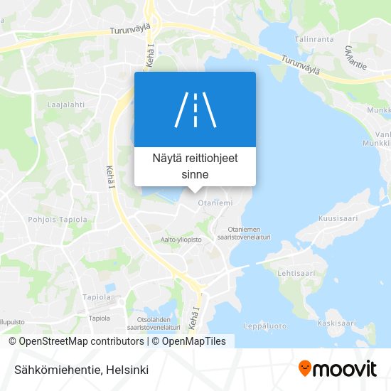 Sähkömiehentie kartta