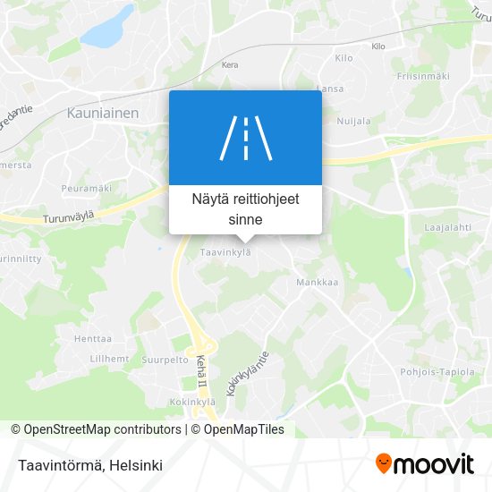 Taavintörmä kartta
