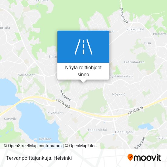 Tervanpolttajankuja kartta