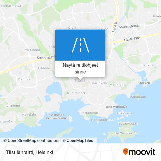 Tiistilänraitti kartta