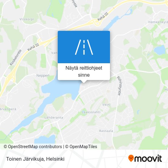 Toinen Järvikuja kartta
