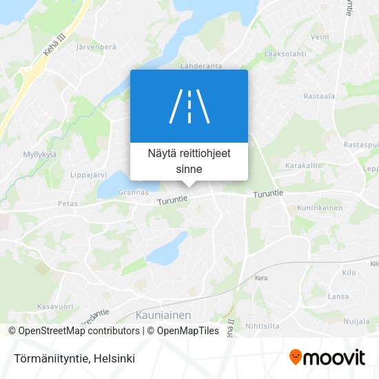 Törmäniityntie kartta