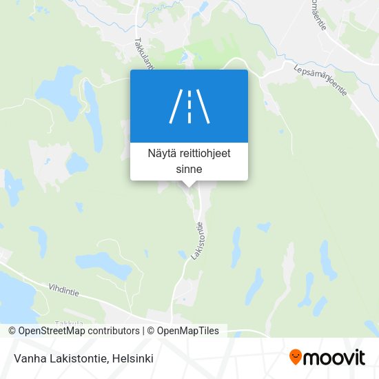 Vanha Lakistontie kartta