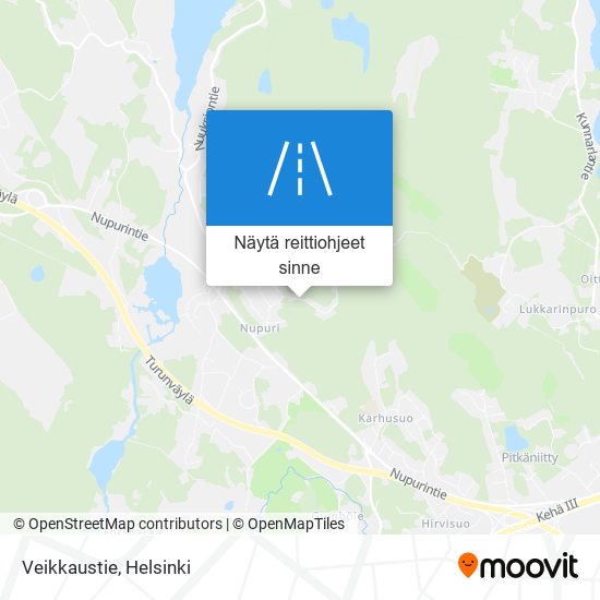 Veikkaustie kartta