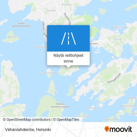 Vähänlahdentie kartta
