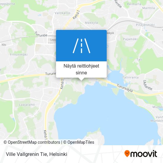Ville Vallgrenin Tie kartta