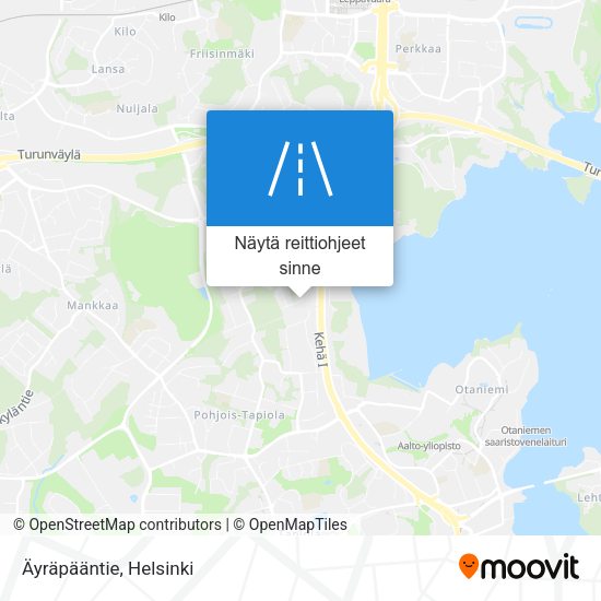 Äyräpääntie kartta