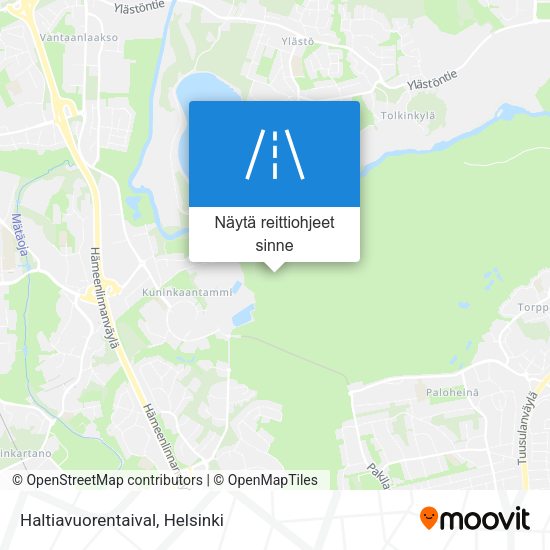 Haltiavuorentaival kartta