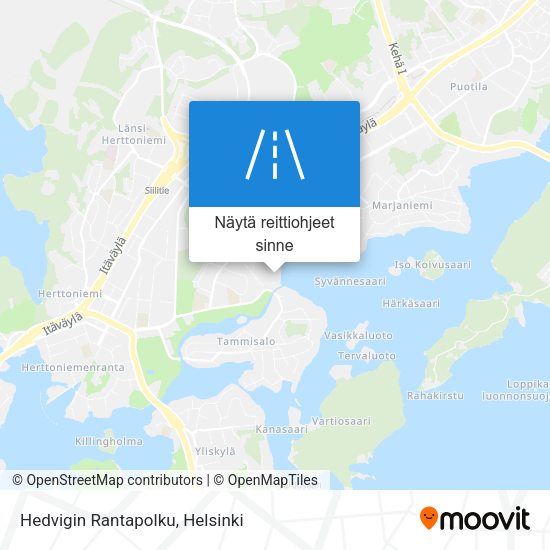 Hedvigin Rantapolku kartta