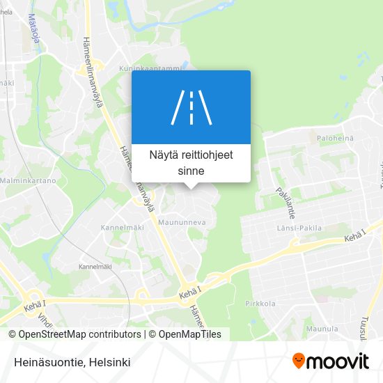 Heinäsuontie kartta