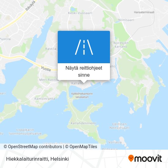 Hiekkalaiturinraitti kartta
