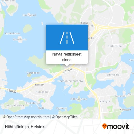 Hiihtäjänkuja kartta