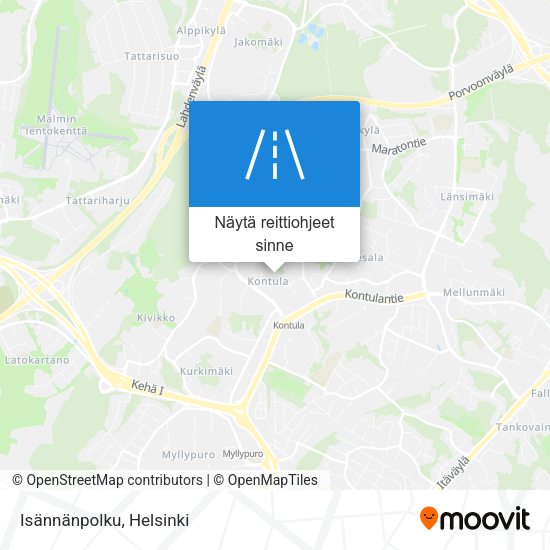 Isännänpolku kartta