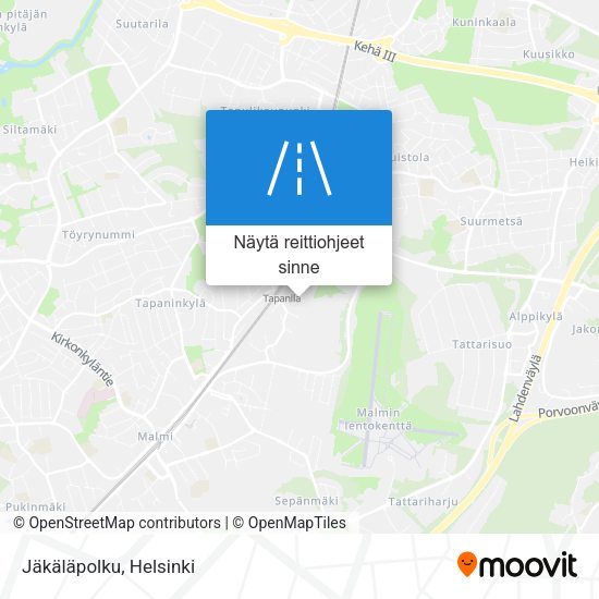 Jäkäläpolku kartta