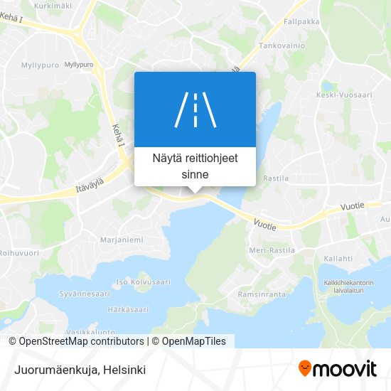 Juorumäenkuja kartta