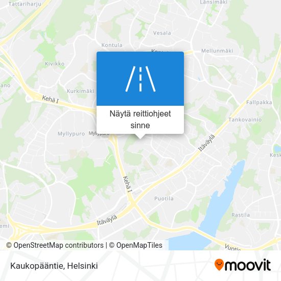 Kaukopääntie kartta