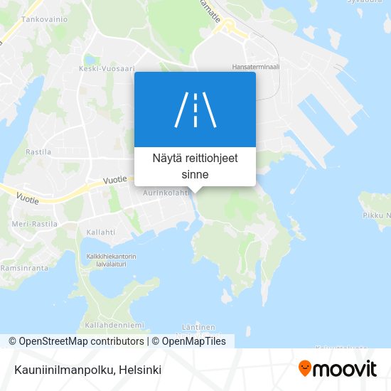 Kauniinilmanpolku kartta