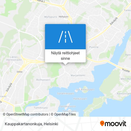 Kauppakartanonkuja kartta