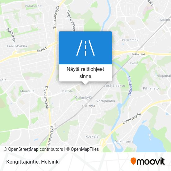 Kengittäjäntie kartta