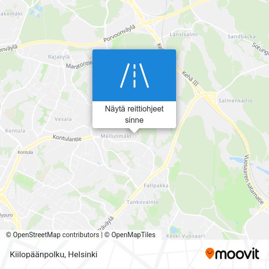 Kiilopäänpolku kartta