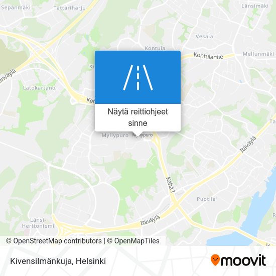 Kivensilmänkuja kartta
