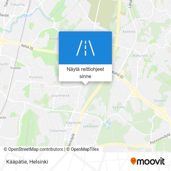 Kääpätie kartta