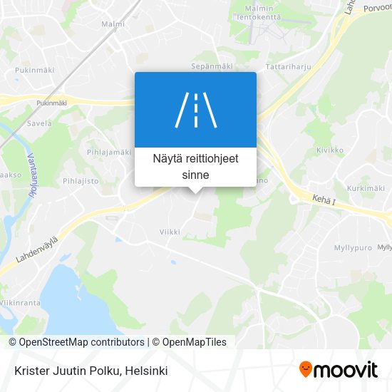 Krister Juutin Polku kartta