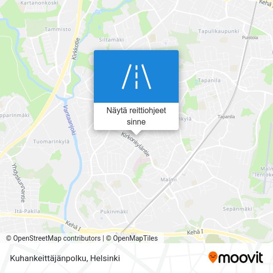 Kuhankeittäjänpolku kartta