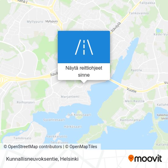 Kunnallisneuvoksentie kartta