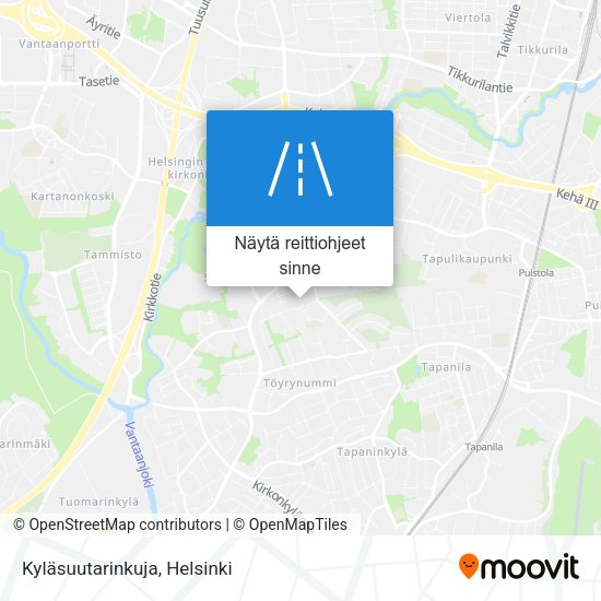 Kyläsuutarinkuja kartta