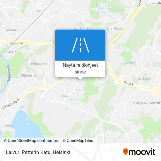Laivuri Petterin Katu kartta