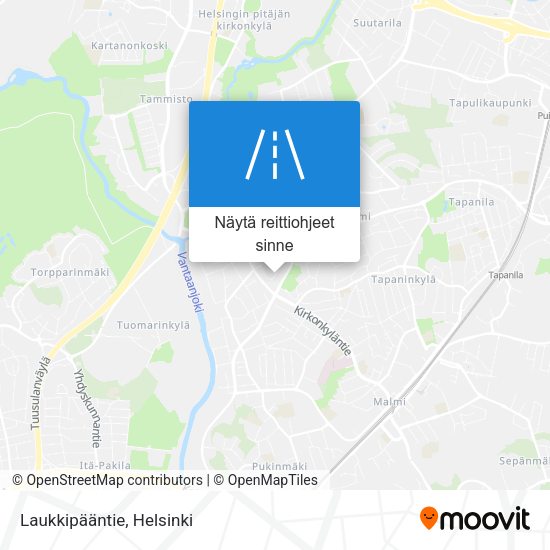Laukkipääntie kartta