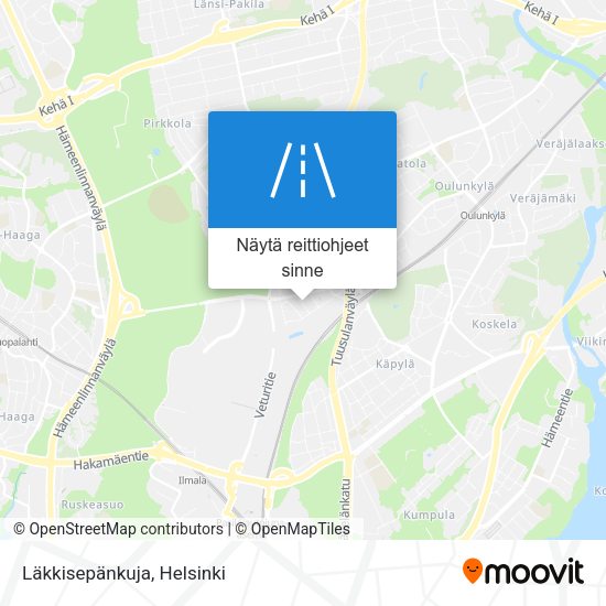 Läkkisepänkuja kartta