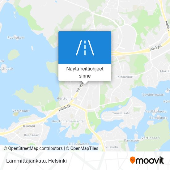 Lämmittäjänkatu kartta